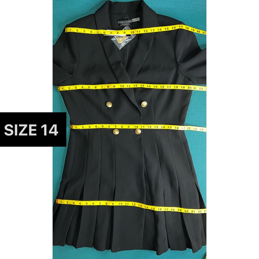 Alice + Olivia Kyrie Black Tuxedo Mini Dress - Picture 13 of 16